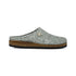Pantofole color grigio chiaro in tessuto con dettaglio in metallo Gextop, Comodi a casa, SKU p412000227, Immagine 0